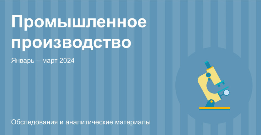 Индексы производства по Алтайскому краю. Январь − март 2024 года