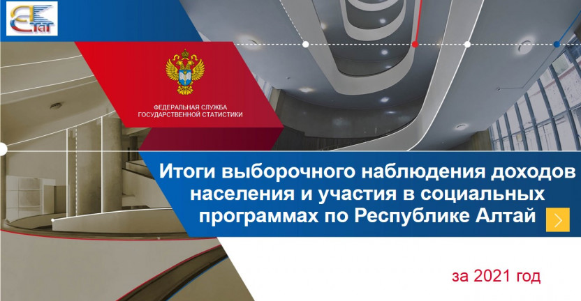 Итоги выборочного наблюдения доходов населения и участия в социальных программах по Республике Алтай. 2021 год